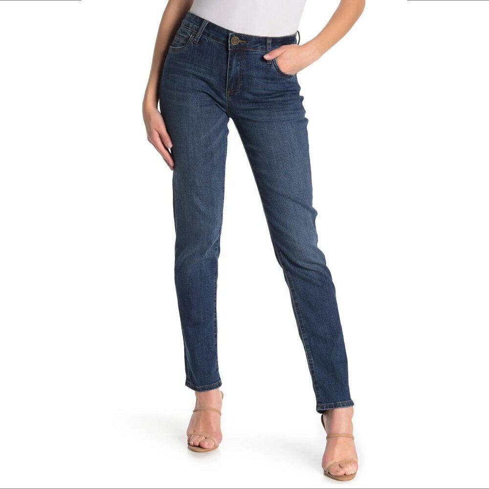 Kut from the Kloth Katy boyfriend jeans dark blue denim slouchy plus new 22W